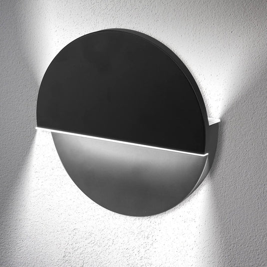 FOAONO LED Wall Black 8W Light. Modern Round Shape Design Unique