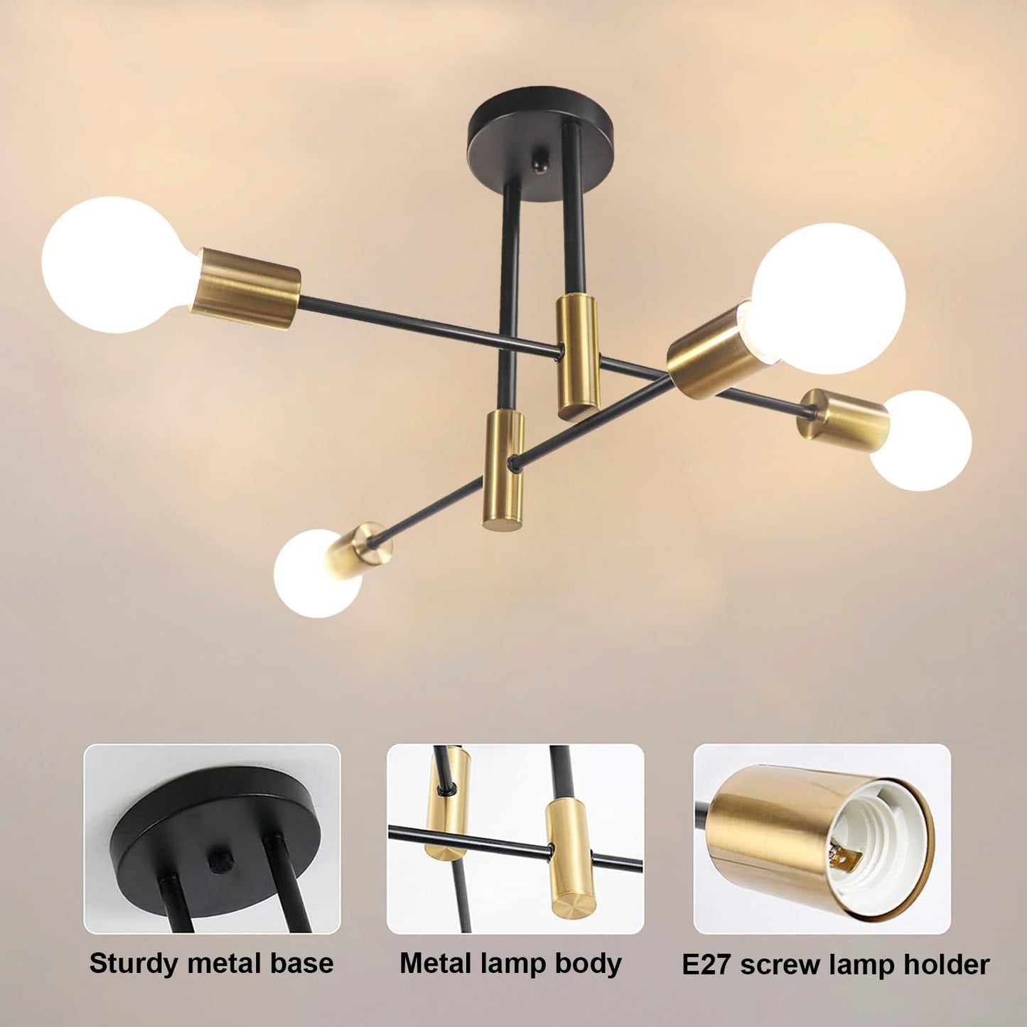 Hudi Fyier Modern Chandelier Light Fixtures