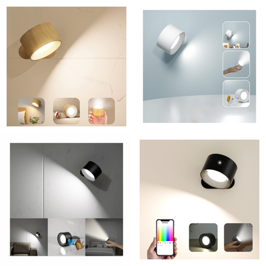 Wall Light Indoor with Remote Control Dimmable and Rechargeable Battery
