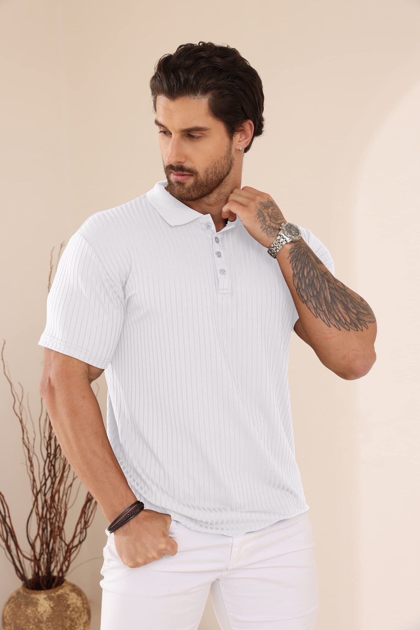 Plilima Mens Polo Shirts Short Sleeve