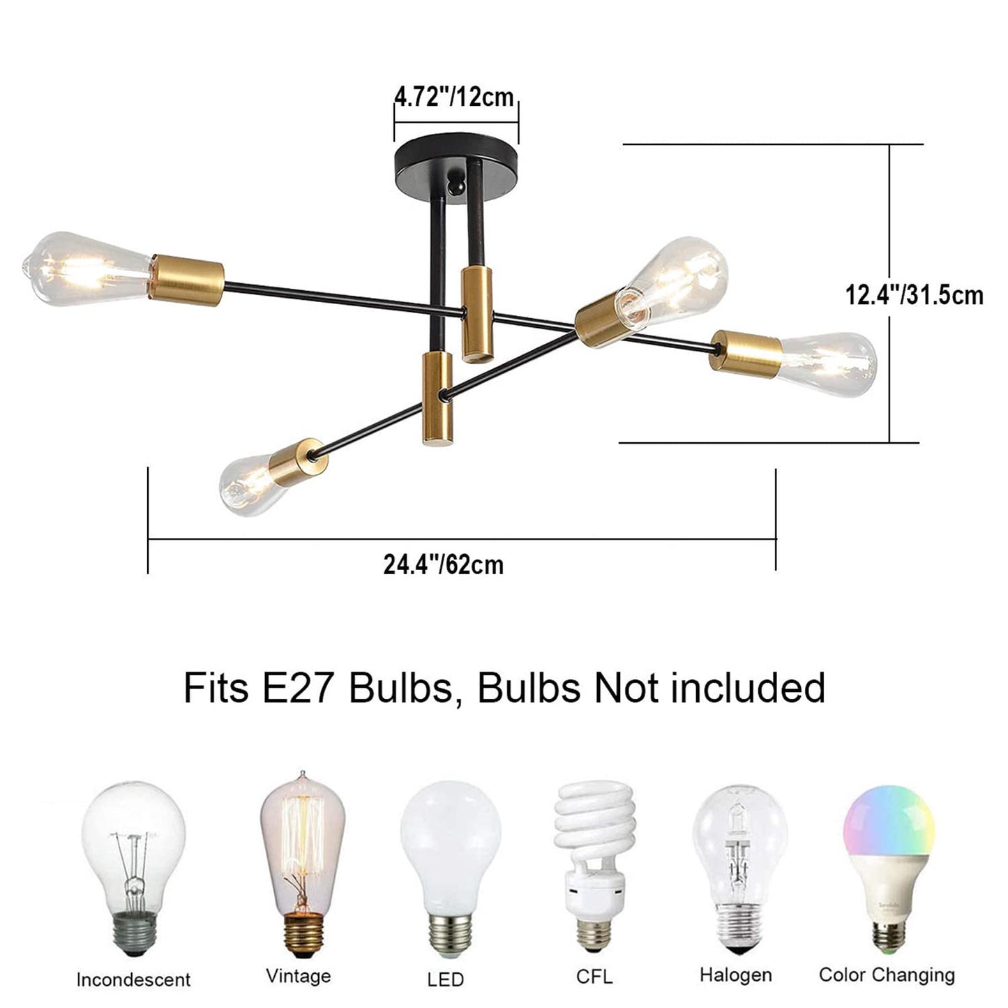 Hudi Fyier Modern Chandelier Light Fixtures
