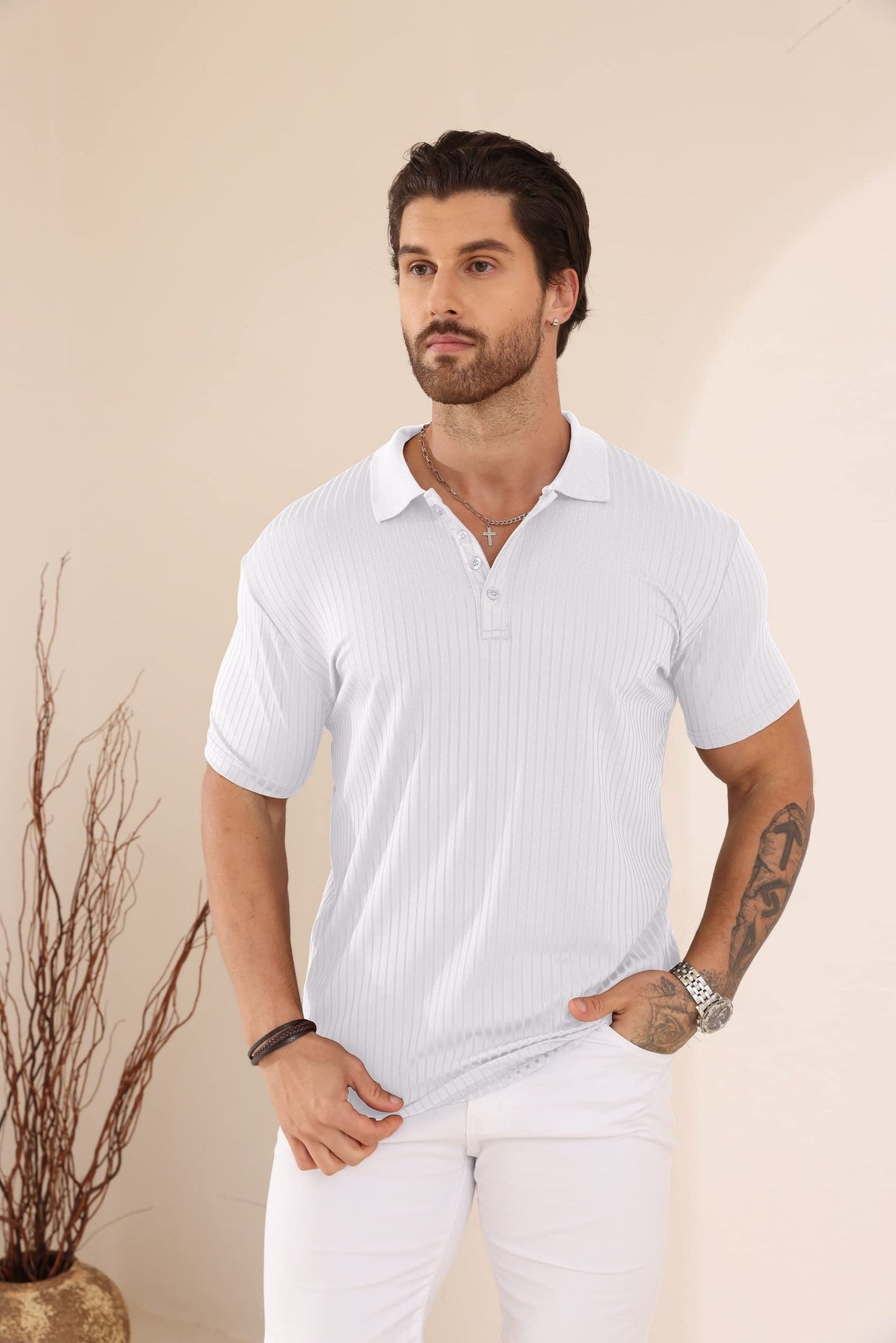 Plilima Mens Polo Shirts Short Sleeve