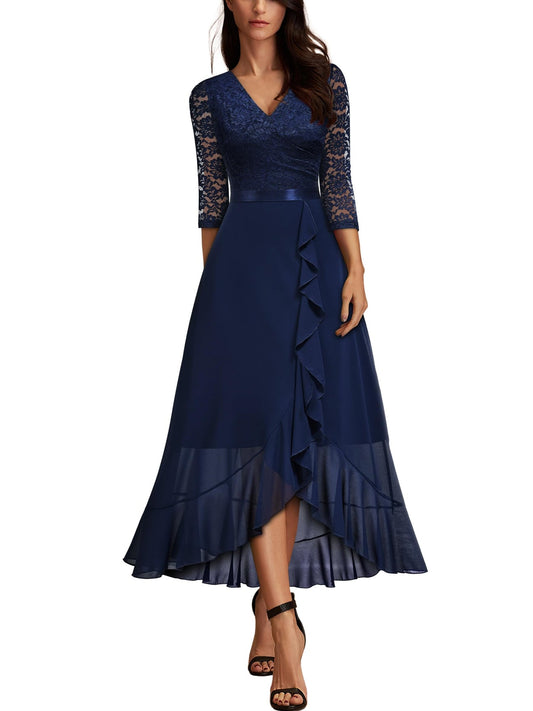MIUSOL Women Retro V-Neck Lace