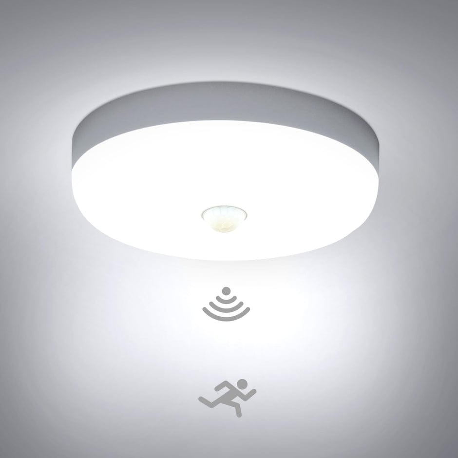 Combuh LED Ceiling Light with Motion Sensor and Twilight Sensor