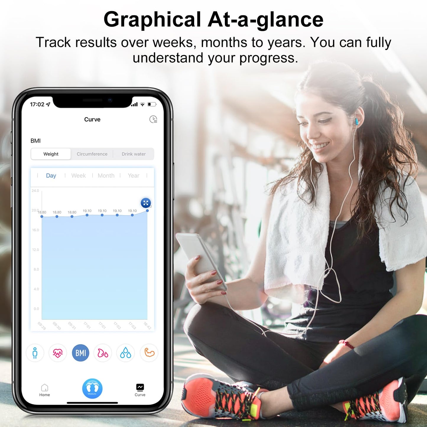 INSMART Scales for Body Weight, Bluetooth Body Smart Scales