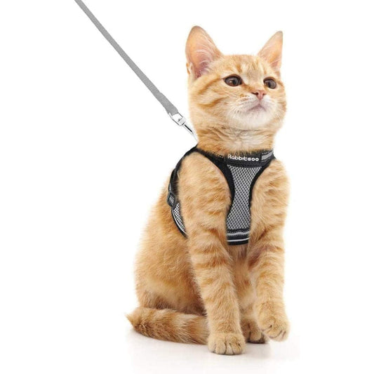 Rabbitgoo Cat Harness and Leash Set for Walking Escape Proof