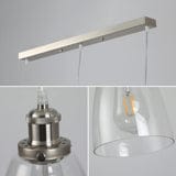 FORCOSO 3-Light Glass Pendant Lights