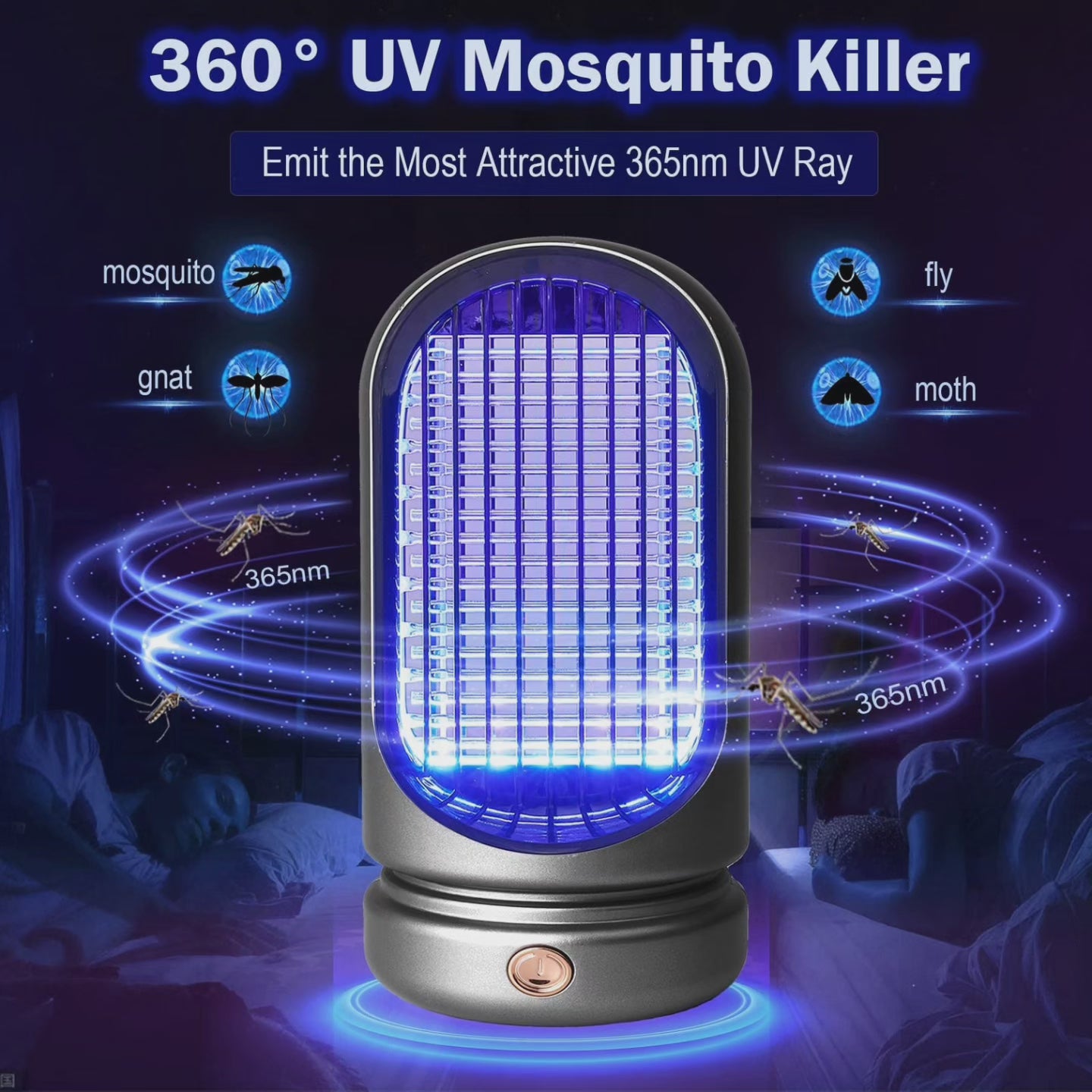 Mosquito Killer Lamp, Electric Fly Killer Indoor Fly Zapper Electric Bug Zapper