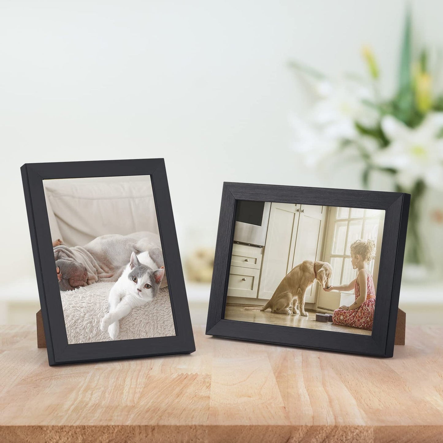 EXYGLO Black 6x4 Photo Frames Set of 10