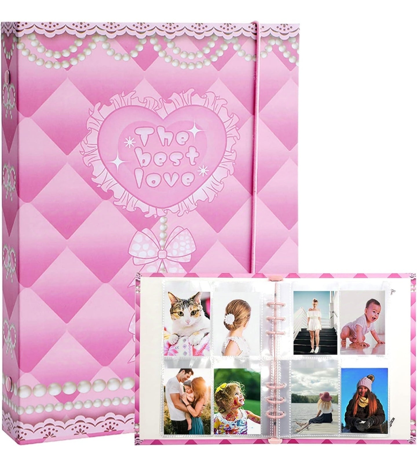 SZHTSWU A5 Binder Kpop Photocard Album with 20 Pcs Inner 3 Inch