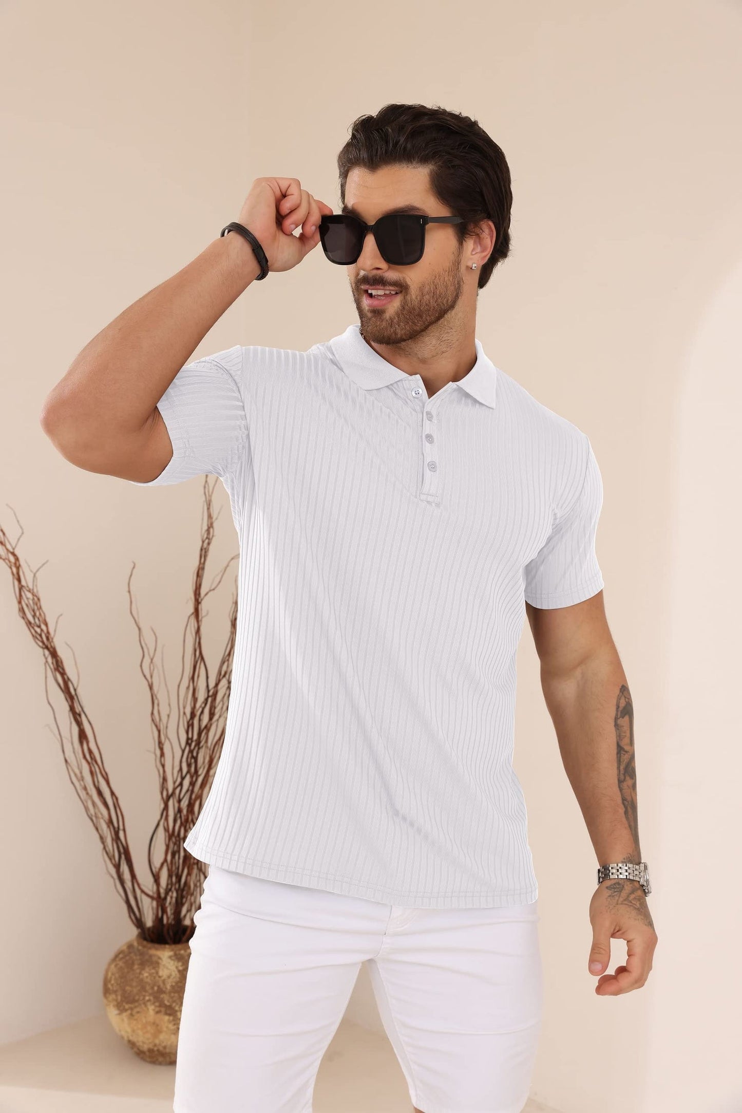 Plilima Mens Polo Shirts Short Sleeve