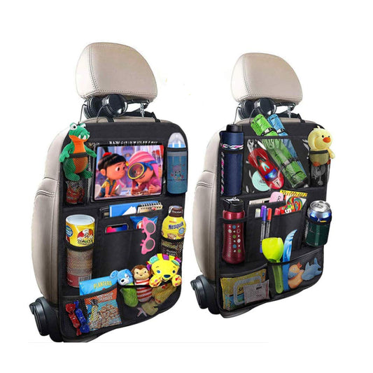 FEimaX 2 Pack Car Back Seat Organisers with Touch Screen Tablet Holder