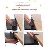 Ergonomic Desk Extender Tray Clamp