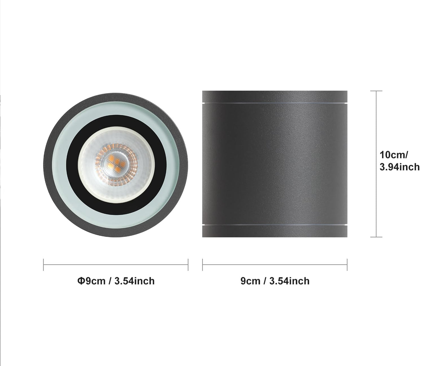 DAWALIGHT Surface Mounted Downlight GU10 5W LED